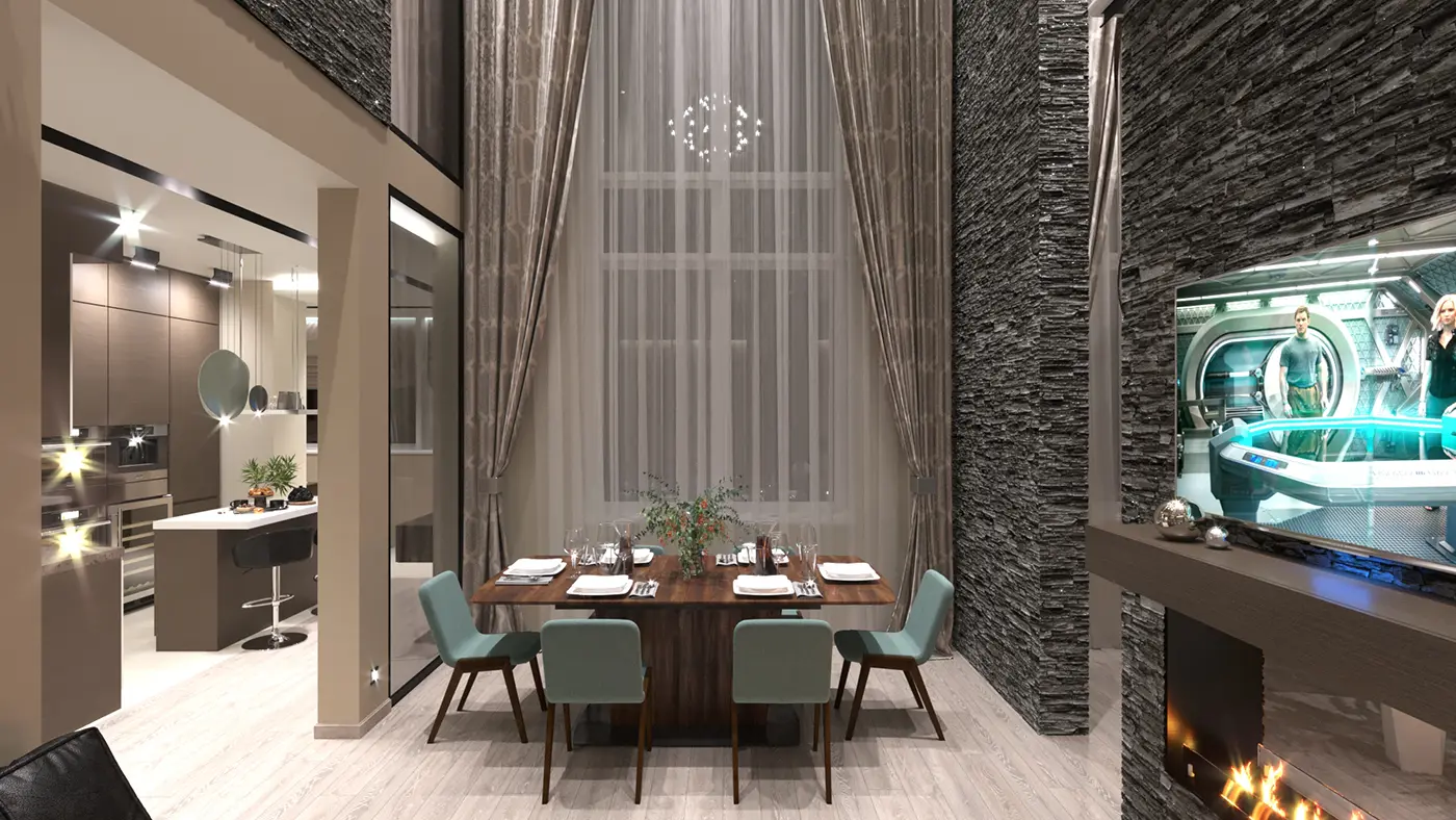 Дизайн двухуровневой квартиры в ЖК ORDYNKA