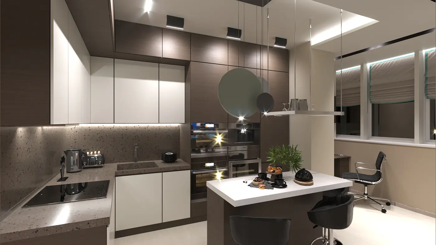 Дизайн двухуровневой квартиры в ЖК ORDYNKA