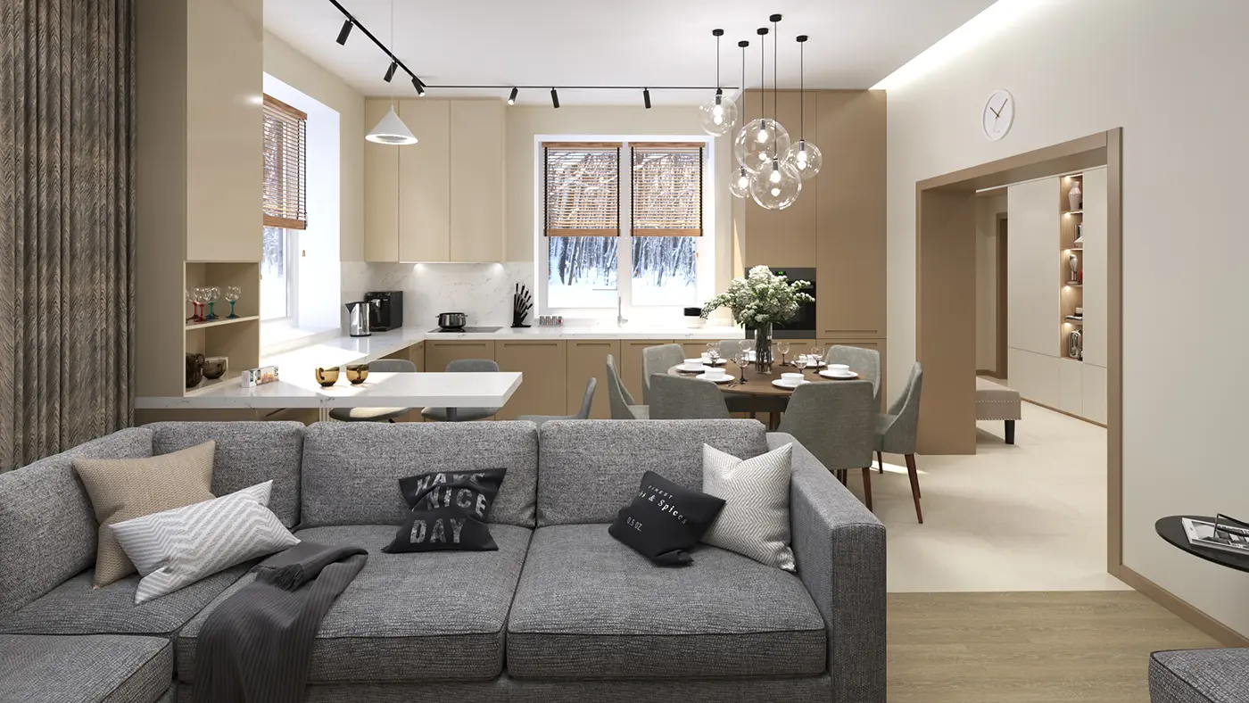 Дизайн загородного дома в КП Тишково парк