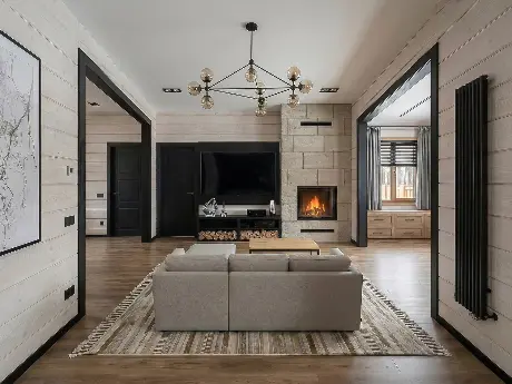 Дизайн интерьера дома в КП Сосновый бор