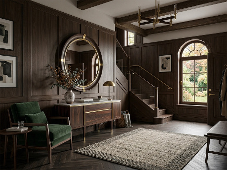 Темное дерево: триумф в современном интерьере