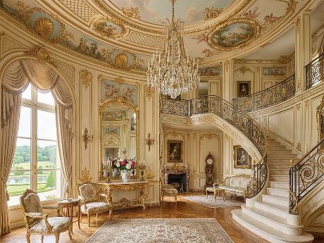 Эксклюзивный дизайн интерьера в стиле рококо Эксклюзивный дизайн интерьера в стиле рококо