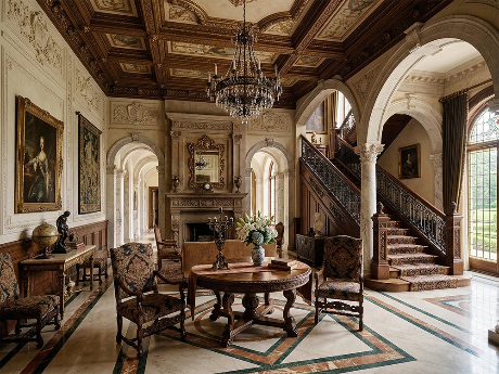 Дизайн интерьера в стиле ренессанс