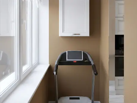 Дизайн балкона с рабочей зоной