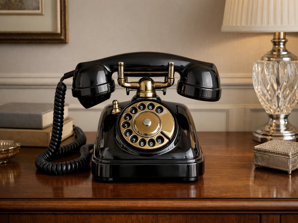 Телефонный аппарат в стиле ретро для уникального интерьера Телефонный аппарат в стиле ретро для уникального интерьера