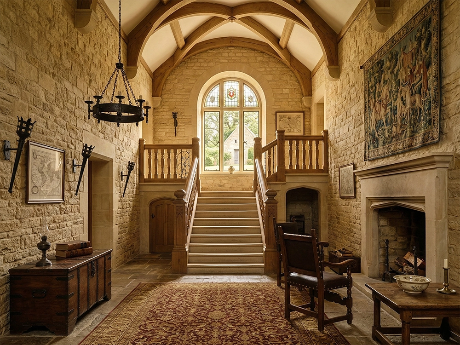 Величественный романский стиль современного интерьера Величественный романский стиль современного интерьера