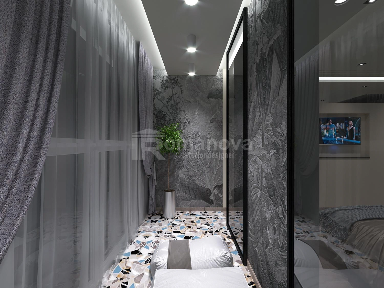 Интерьерное решение для балкона