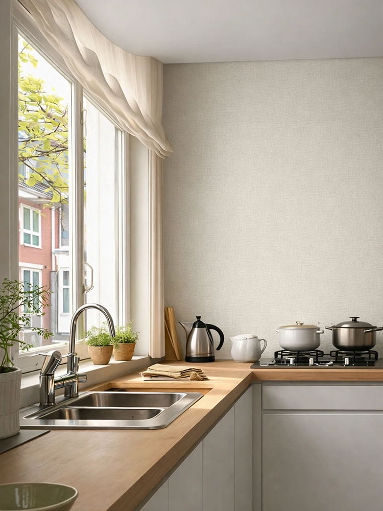 Подбор цвета обоев для маленькой совмещенной кухни Подбор цвета обоев для маленькой совмещенной кухни