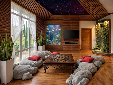 Интерьер эко комнаты