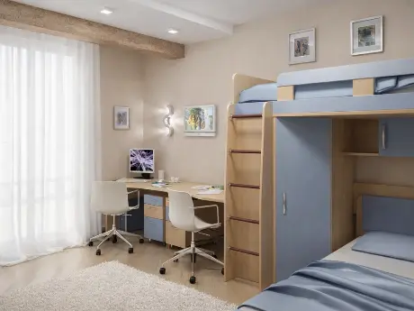 Дизайн-проект детской комнаты для двух мальчишек