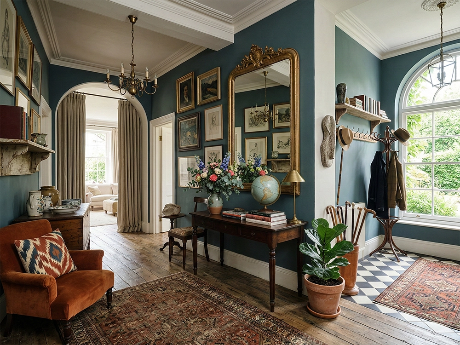 Уникальный дизайн интерьера стиля эклектика