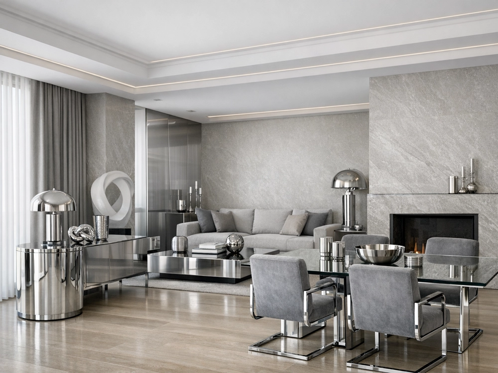 Холодный блеск: хром в современном интерьере Холодный блеск: хром в современном интерьере