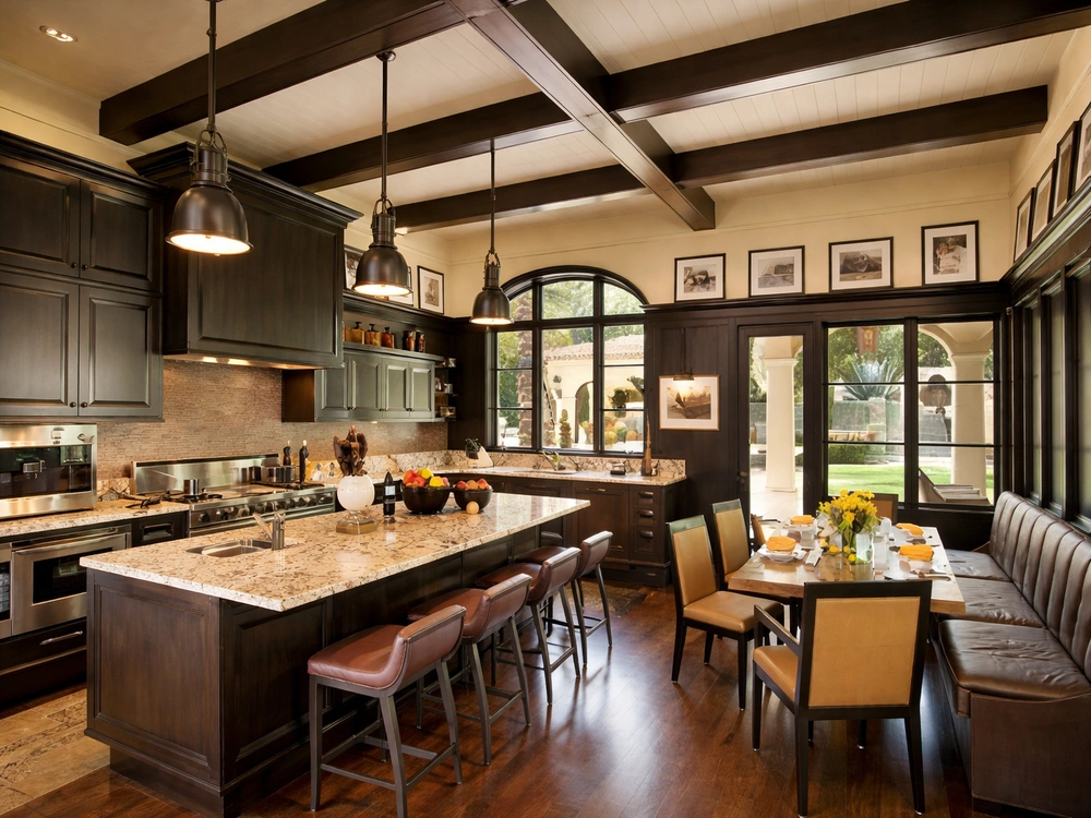 Колониальный стиль в интерьере кухни Колониальный стиль в интерьере кухни