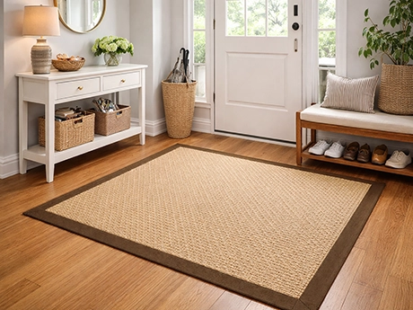 Выбор ковра и картин в прихожую