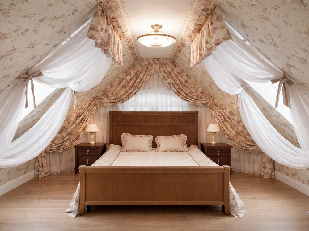 Декорирование интерьера тканями и шторами Декорирование интерьера тканями и шторами