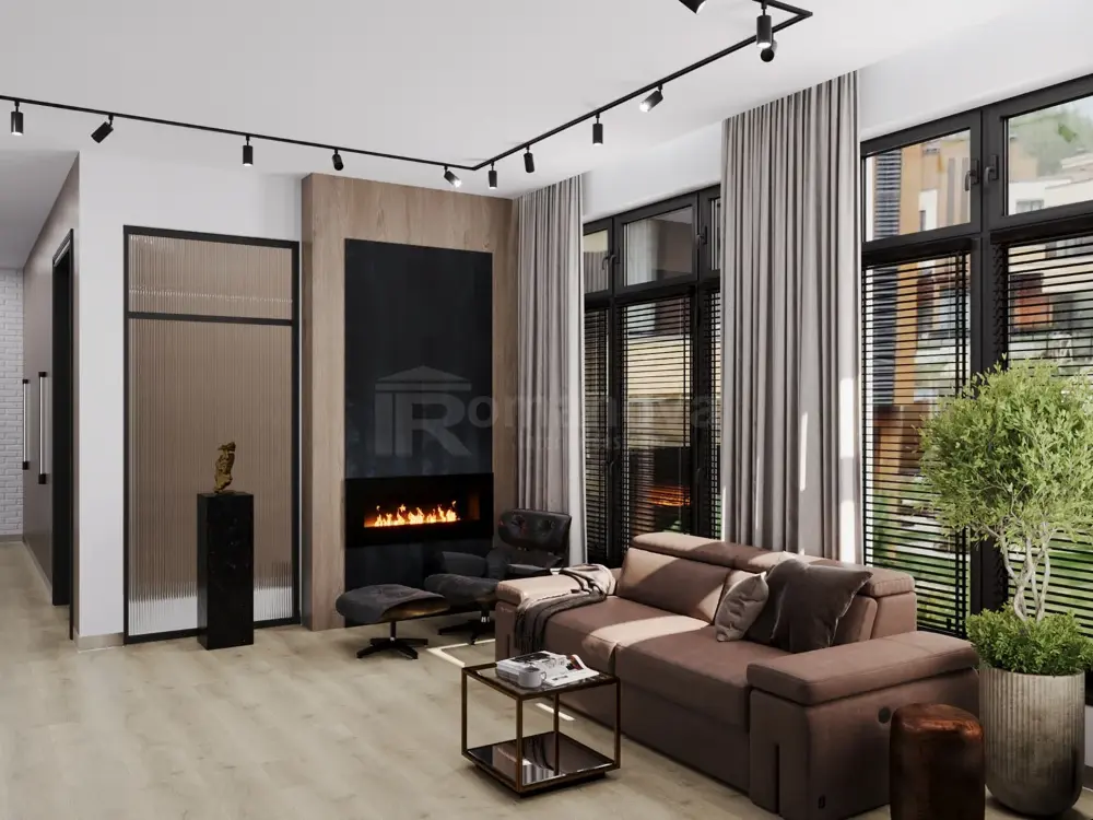 Дизайн гостиной с мужским характером