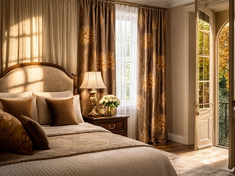 Подбор цвета штор для спальни Подбор цвета штор для спальни