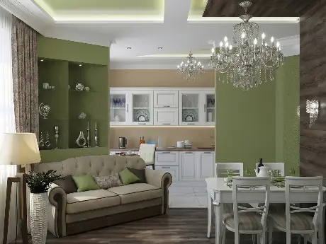 Неоклассический дизайн гостиной квартиры