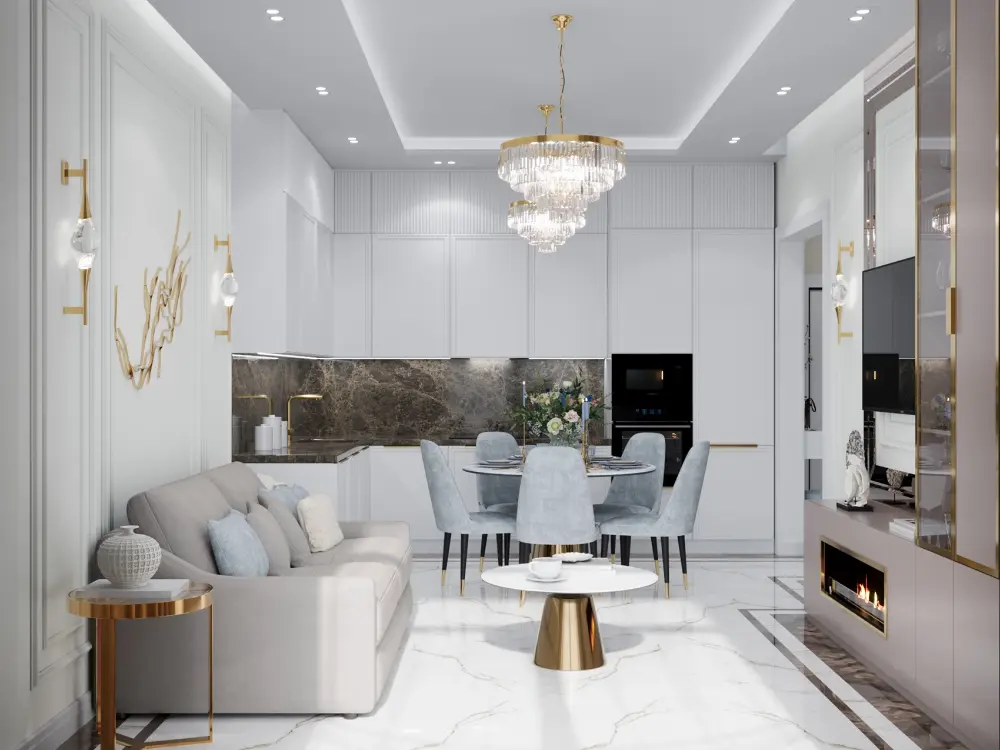 Перепланировка кухни и объединение столовой Перепланировка кухни и объединение столовой