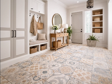 Цвет стен прихожей под керамогранит