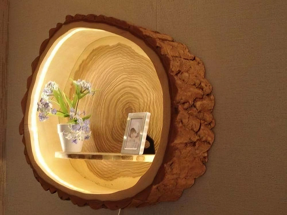 Популярны ли светильники из спила дерева?