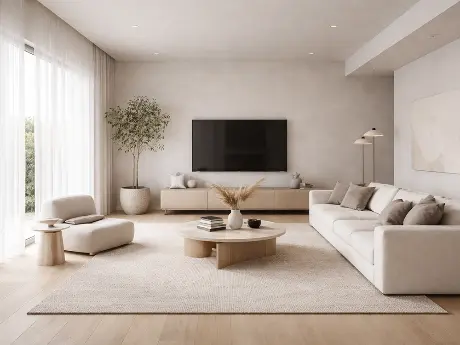 Современный интерьер гостиной минимализм