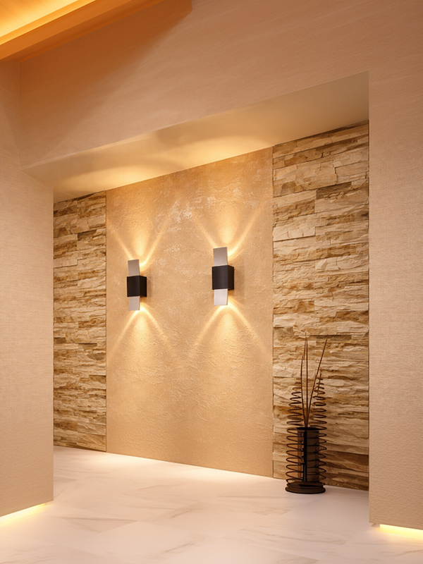 Современный настенный светильник для создания уютного освещения и декора стены в интерьере кухни