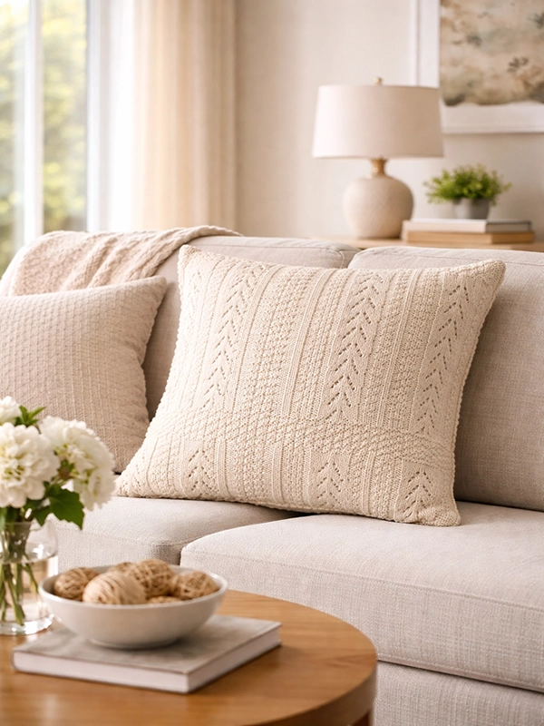 Желтое мягкое кресло и торшер в интерьере гостиной