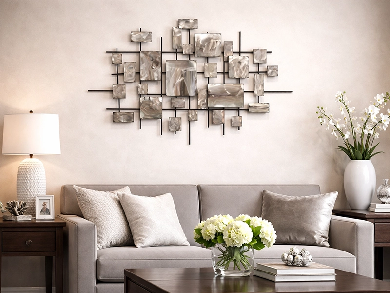 Детальный вид портьеры с декоративной отделкой бирюзовой тканью