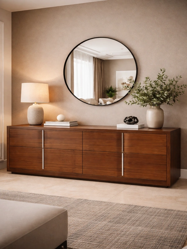 Фактура светлого дерева на фасаде мебели