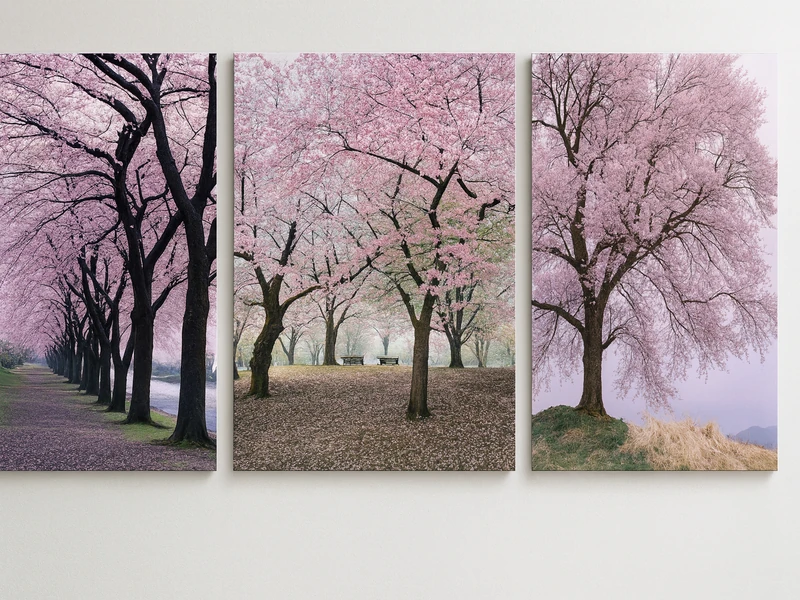 Стильная картина на стене гармонирующая с обивкой дивана и общим дизайном интерьера помещения