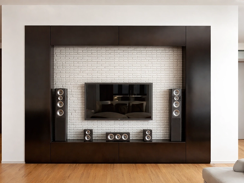 Схема расположения мебели в зоне домашнего кинотеатра