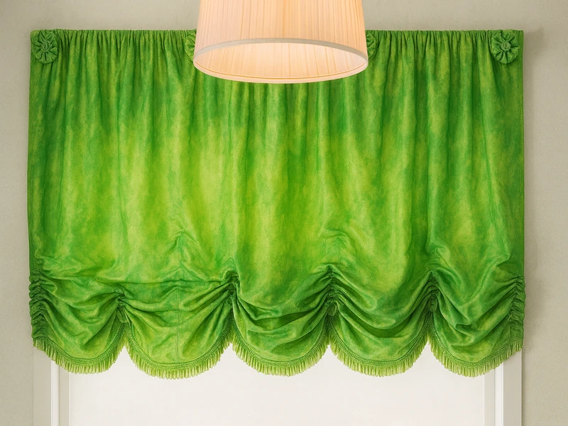 Современные шторы на люверсах и стильная люстра в интерьере комнаты в стиле минимализм