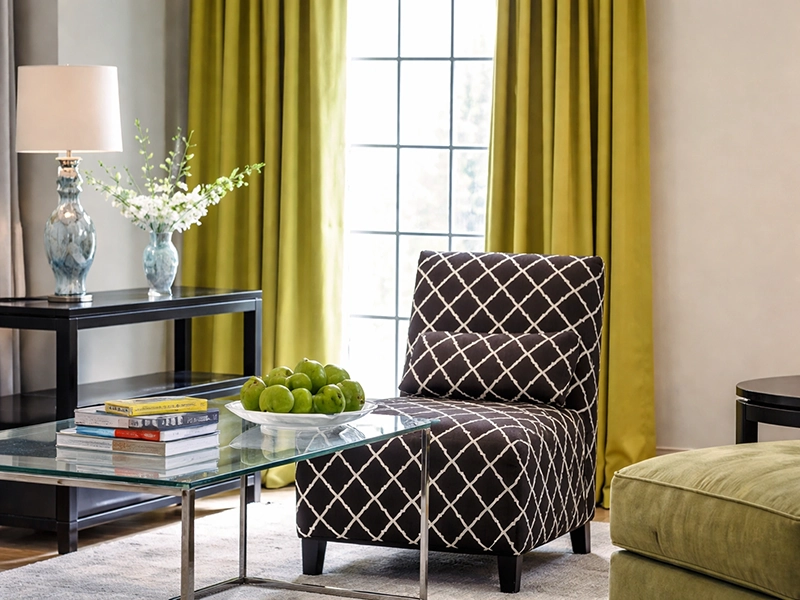 Вариант отделочного материала или ткани для оформления комнаты