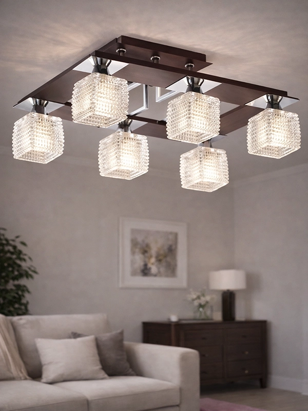 Римские шторы с серым геометрическим рисунком на окне в интерьере кухни, оформленном в современном стиле.