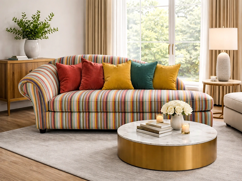 Разноцветные декоративные подушки с узорами и из бархата