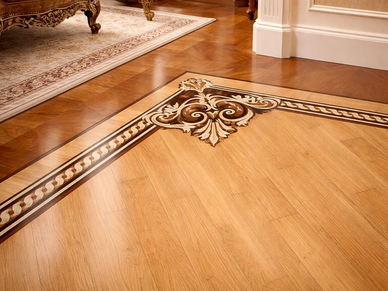 Паркетная доска теплого коричневого оттенка с текстурой дерева