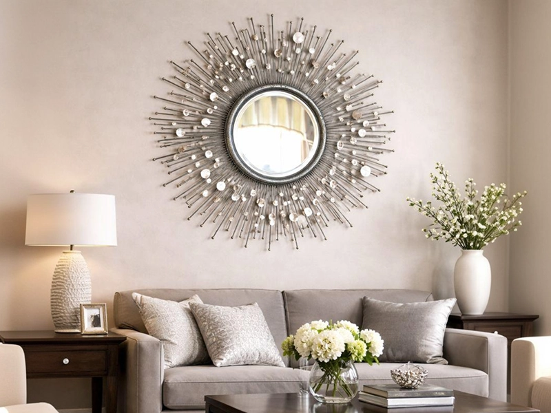 Темно-коричневые шторы с широкой бирюзовой тесьмой по краю