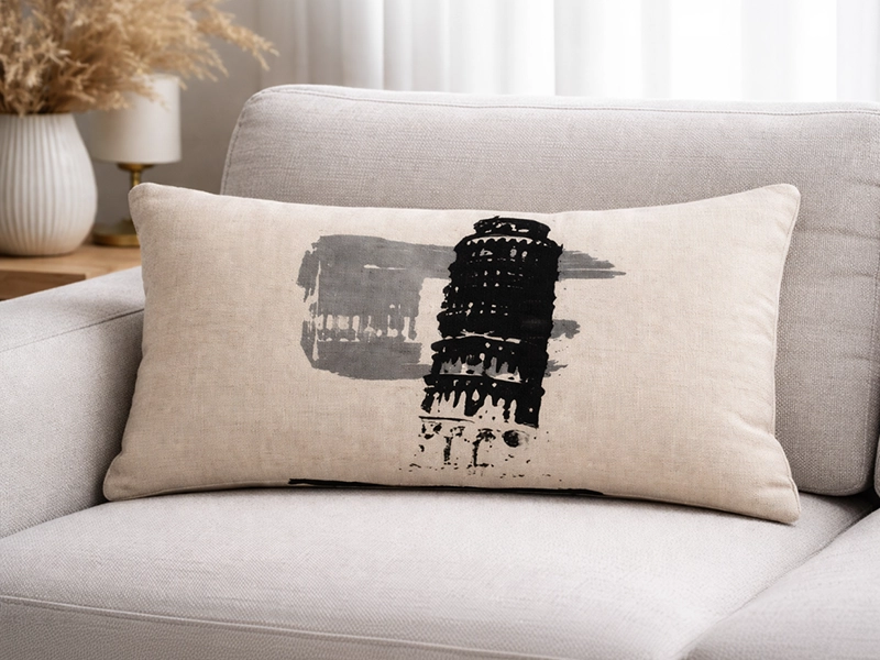 Фрагмент светлых обоев оттенка слоновой кости с легкой текстурой для отделки стен в современной гостиной