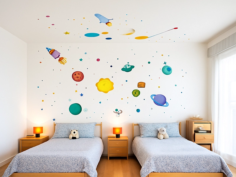 Комната для ребёнка с комбинированным освещением