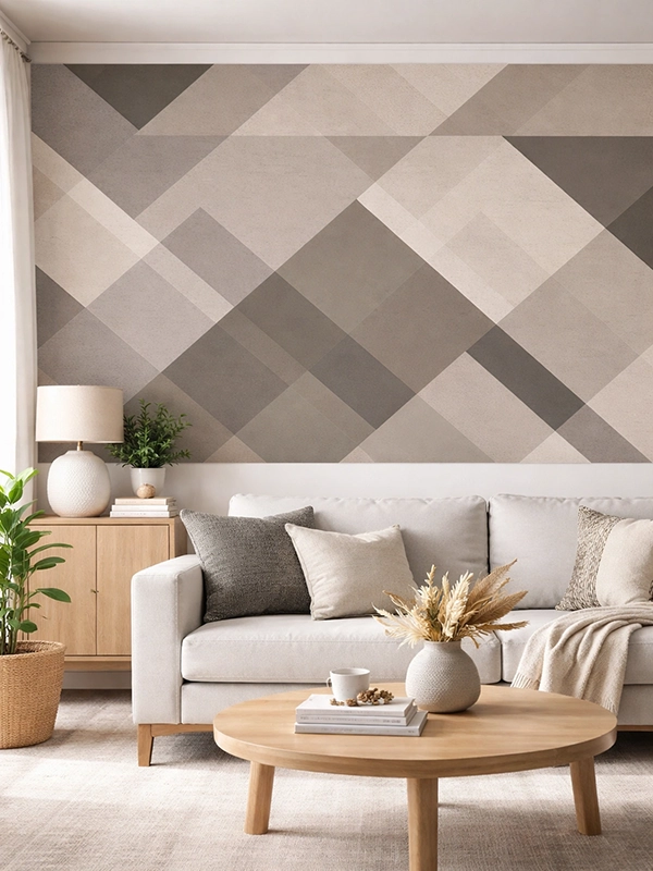 Фрагмент желтого кухонного шкафа с серой рабочей поверхностью