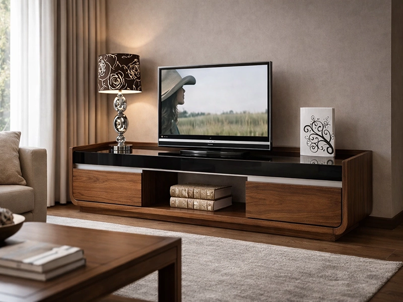 Тумба под телевизор из дерева