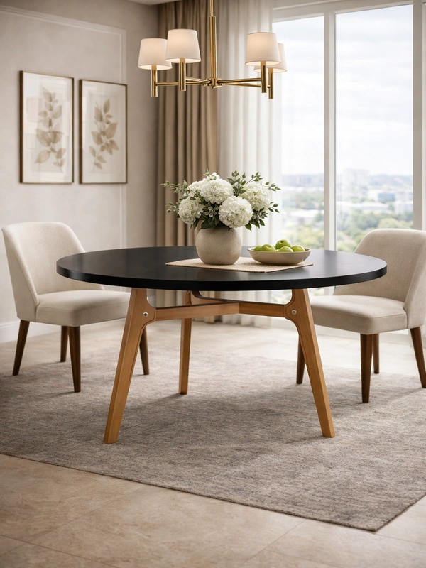 Мебель венге с бежевыми вставками на фасаде