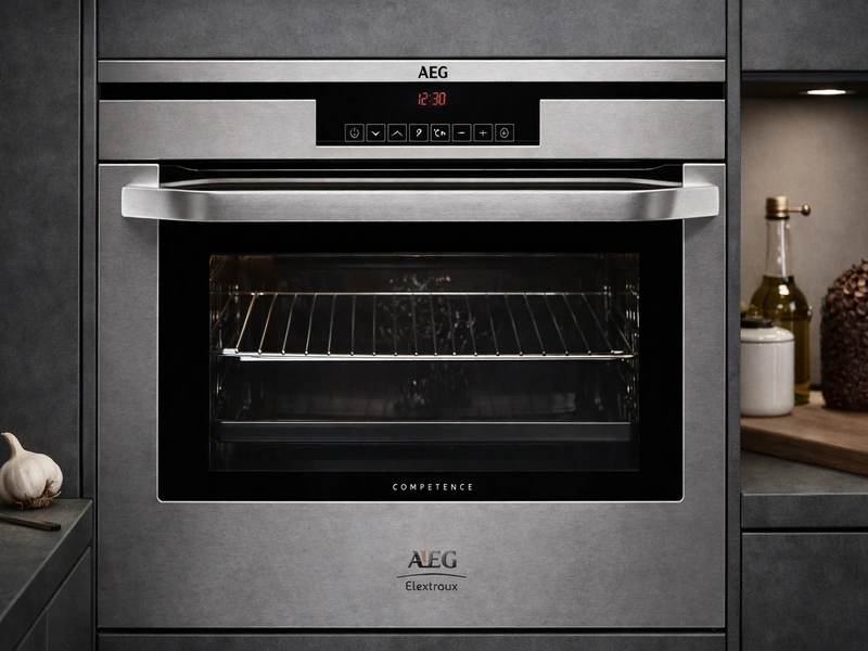 Белая интегрированная мойка в столешнице