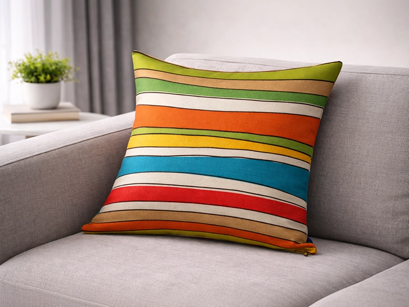 Пример оформления окна в детской комнате с использованием многослойных штор разных оттенков