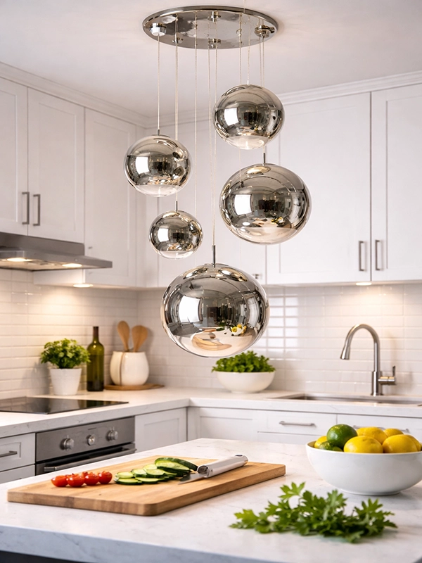 Легкая белая вуаль на окне с балконной дверью