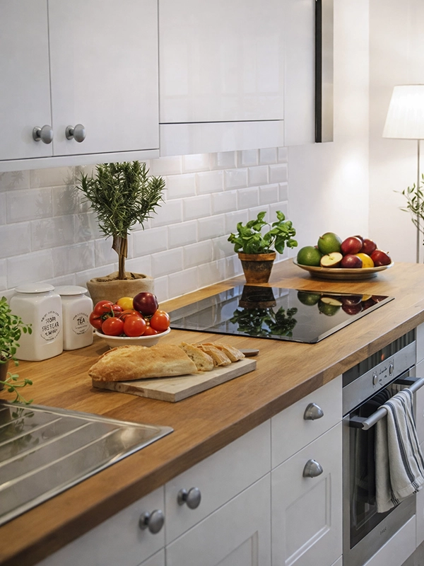 Контрастная плитка с геометрическим орнаментом