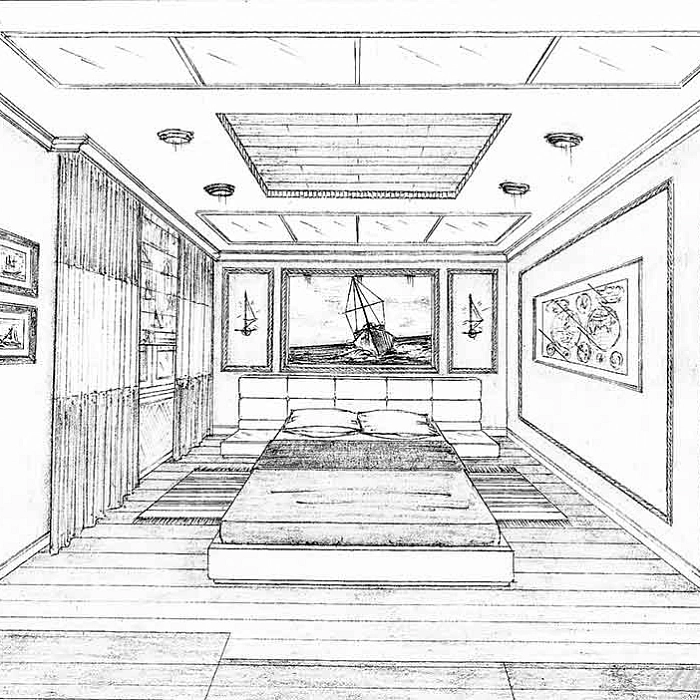 Интерьер гостевой спальни