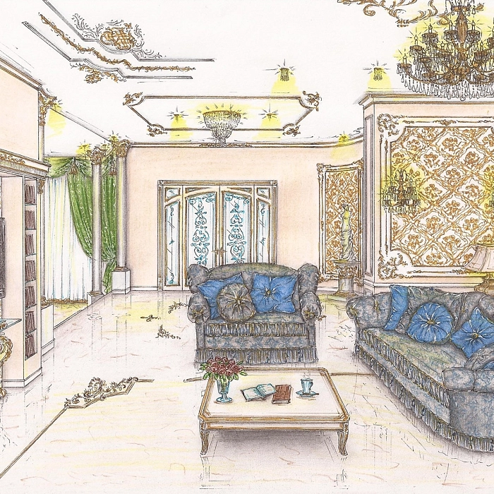 Дизайн гостиной