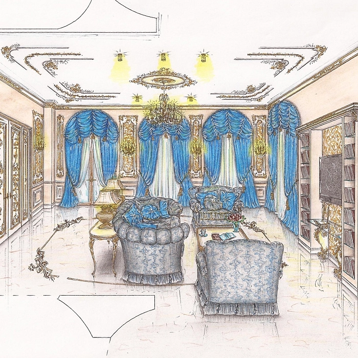 Дизайн гостиной